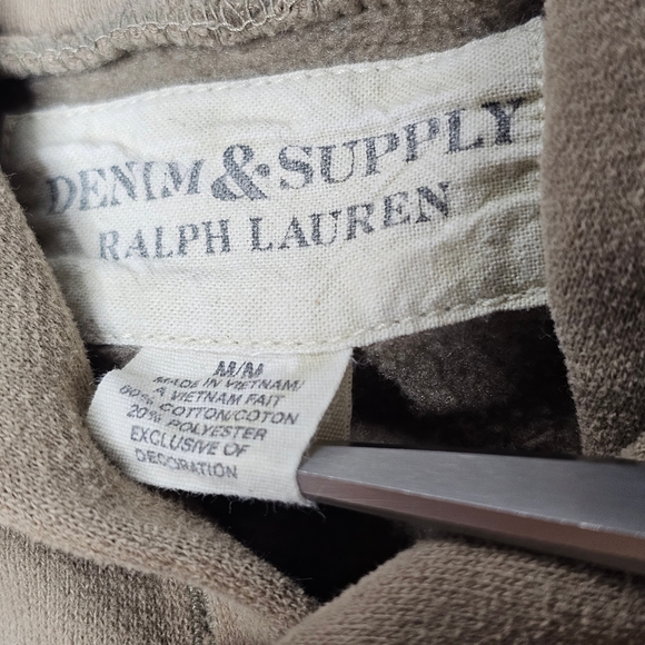 Denim And Supply Ralph Lauren Embroidery Chain Stitch Hoodie Size Med. - Picture 14 of 16